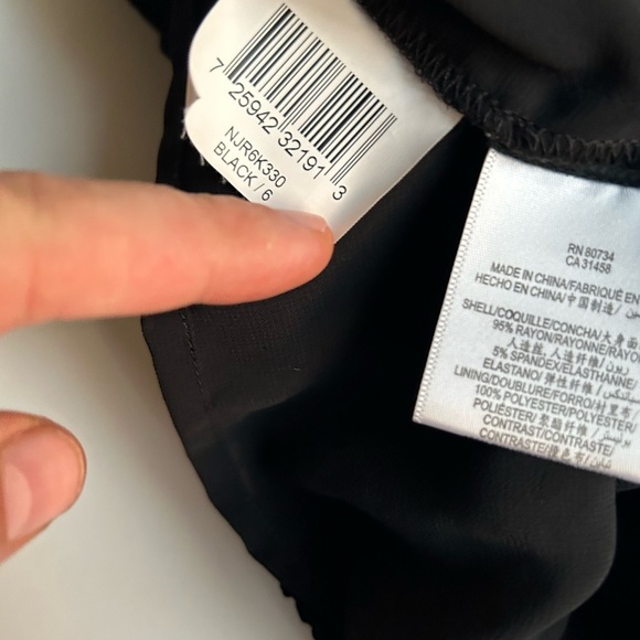 Bcbgmaxazria Women's Sequined-Contrast Dress Black (6) - Picture 10 of 10